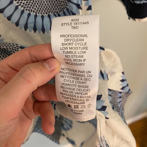 Tory Burch Tunic Dress Floral Boho Sheer Size 2 - Picture 7 of 8